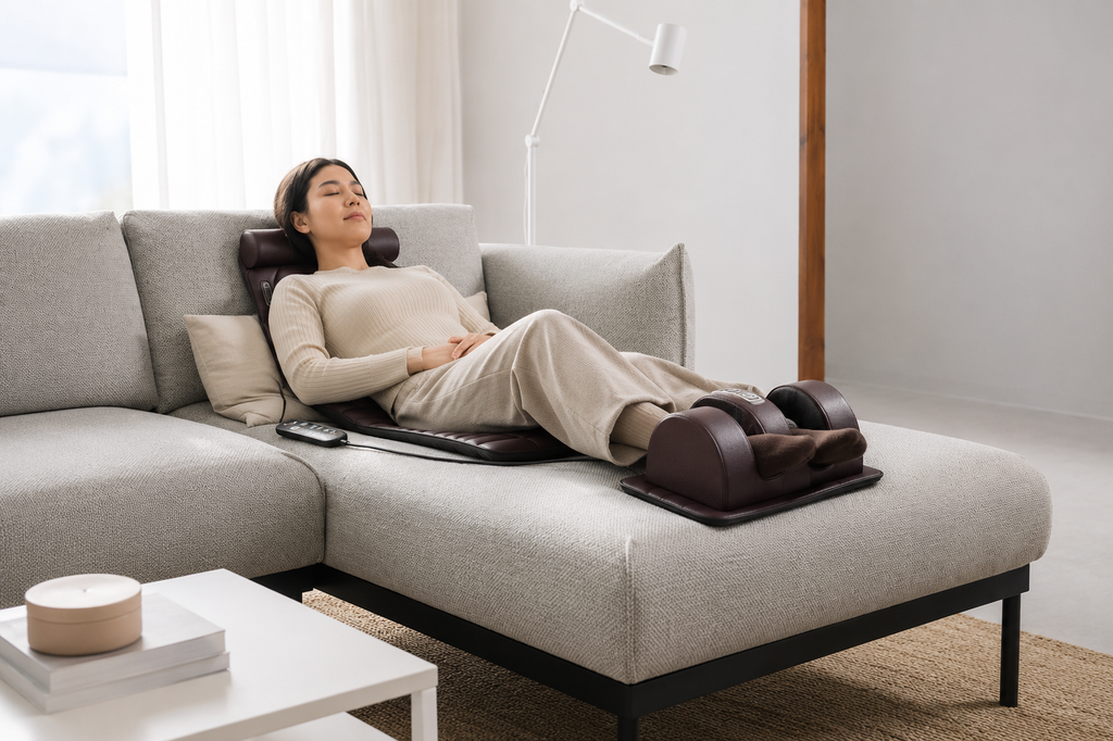 Colchão de Massagem Corporal Elétrico com Aquecimento – Relaxamento Total em Casa