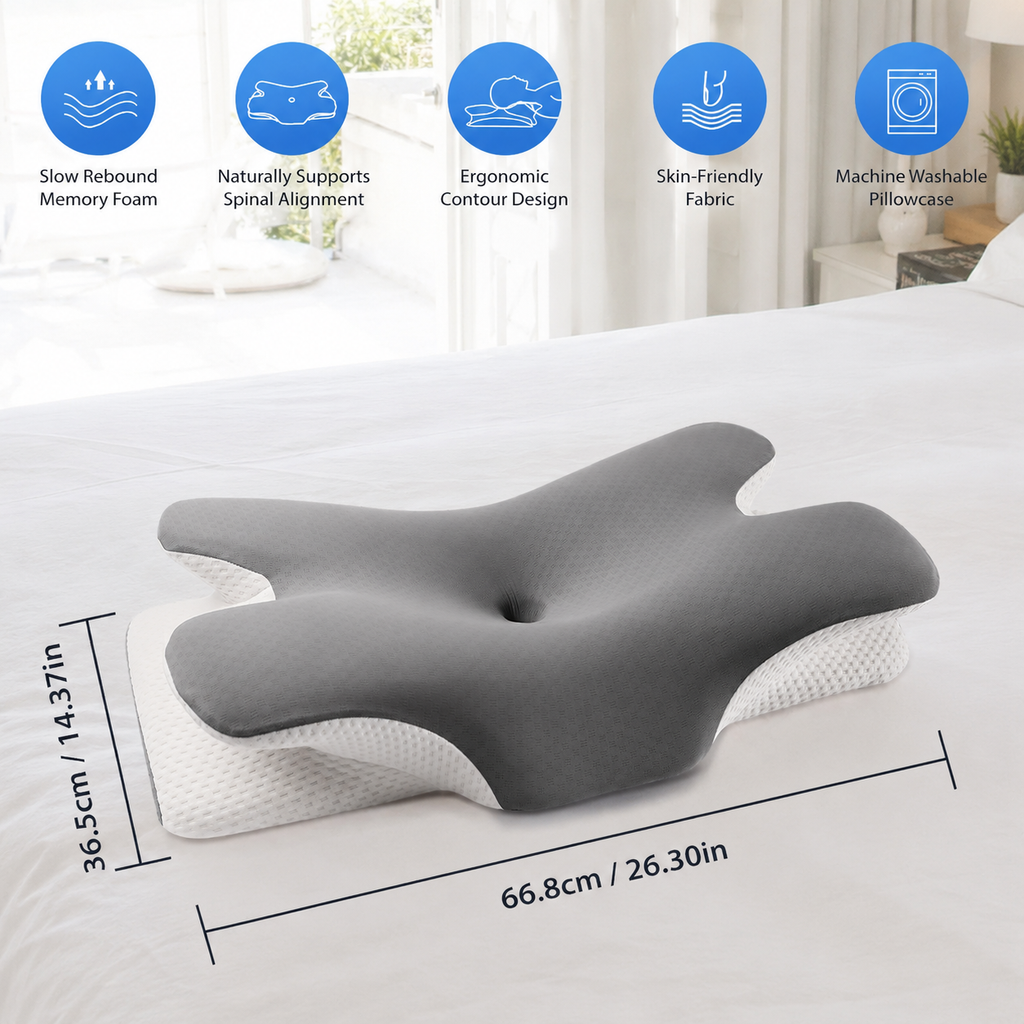 Almofada Ergonómica Cervical em Espuma de Memória