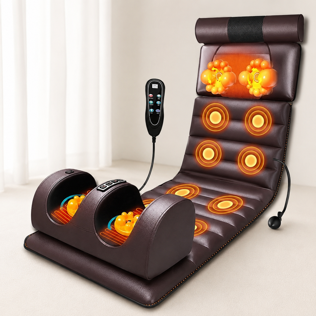 Colchão de Massagem Corporal Elétrico com Aquecimento – Relaxamento Total em Casa