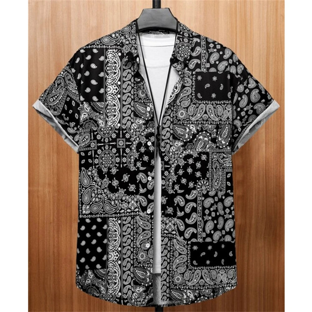 Camisa Havaiana Masculina Cashew Flower – Estilo, Conforto e Personalidade