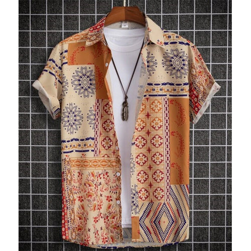 Camisa Havaiana Masculina Cashew Flower – Estilo, Conforto e Personalidade