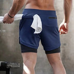 Calções Desportivos 2 em 1 para Homem – Conforto e Performance no Treino