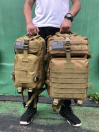 Mochila Tática 25L/50L – Nylon Impermeável para Caminhadas, Viagens e Aventura