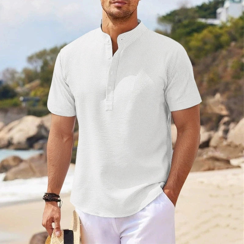 Camisa Masculina Xadrez – Estilo Streetwear Premium de Verão