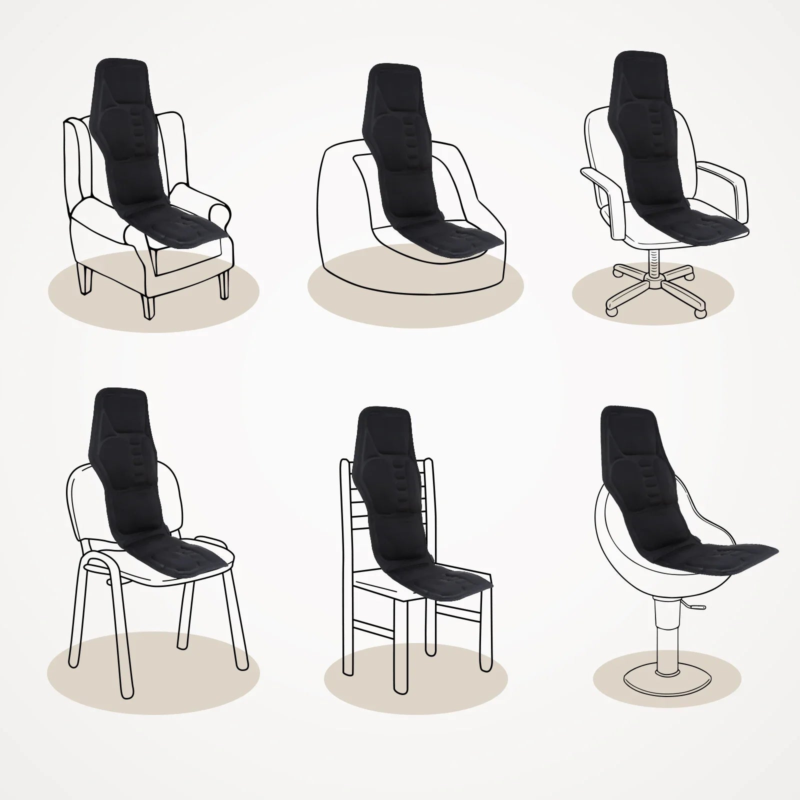 Almofada de Massagem Vibratória com Aquecimento