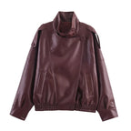 Casaco Biker Oversized para Mulher – Estilo Urbano Moderno