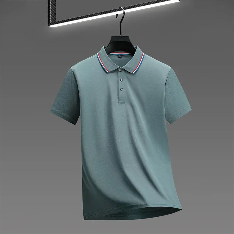 Polo Masculino Casual de Verão, T-Shirt Polo Confortável e Elegante