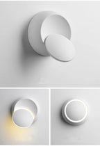 Candeeiro de Parede LED Moderno 5W com Rotação de 350° – Aplique Ajustável para Sala e Quarto