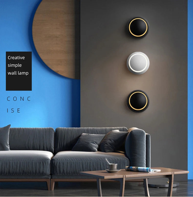 Candeeiro de Parede LED Moderno 5W com Rotação de 350° – Aplique Ajustável para Sala e Quarto