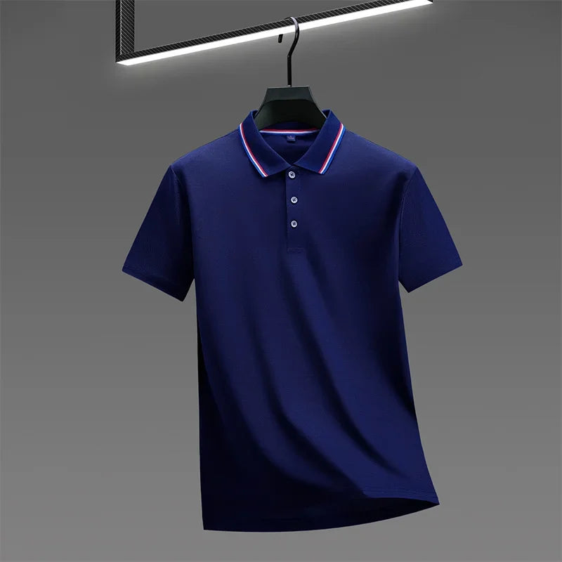 Polo Masculino Casual de Verão, T-Shirt Polo Confortável e Elegante