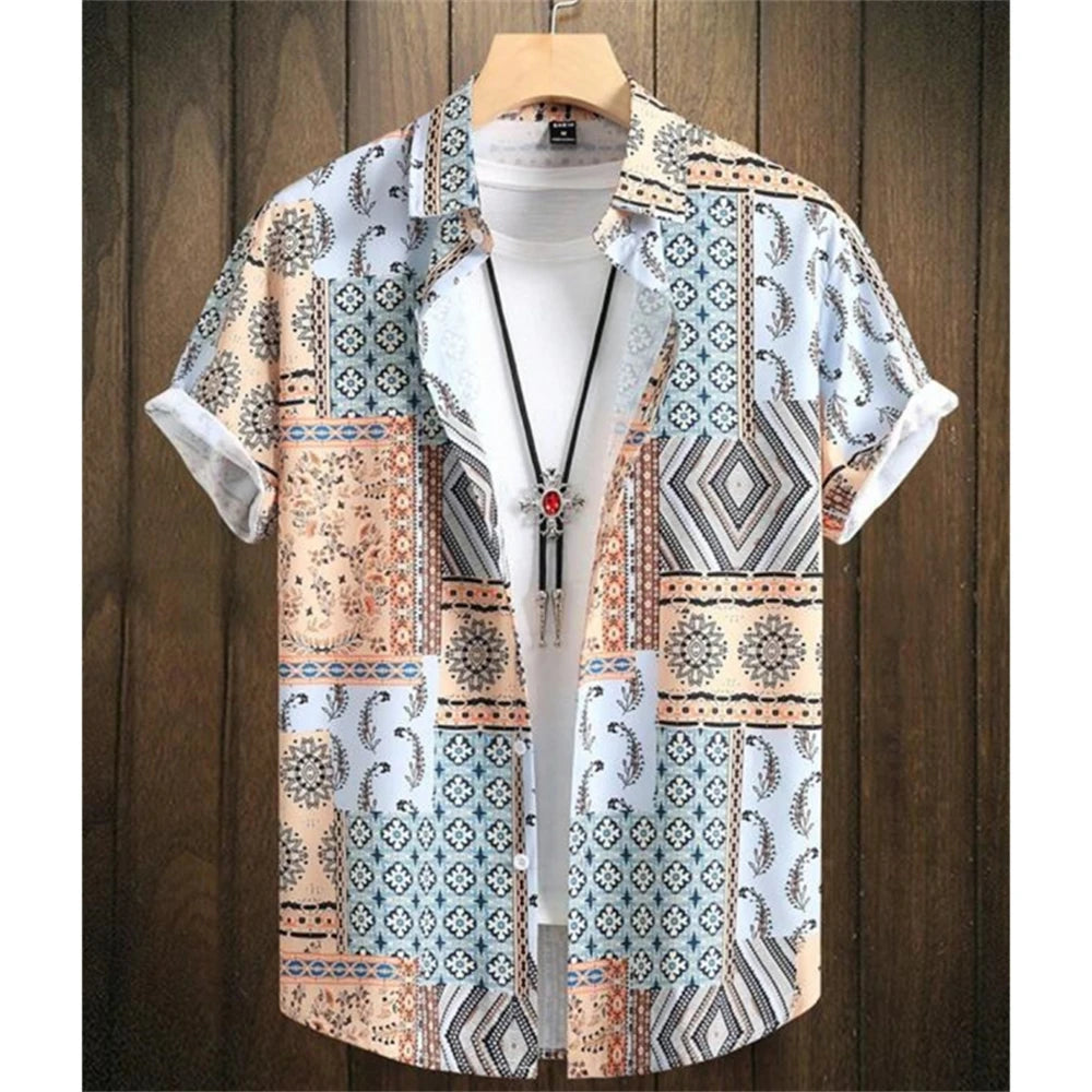 Camisa Havaiana Masculina Cashew Flower – Estilo, Conforto e Personalidade