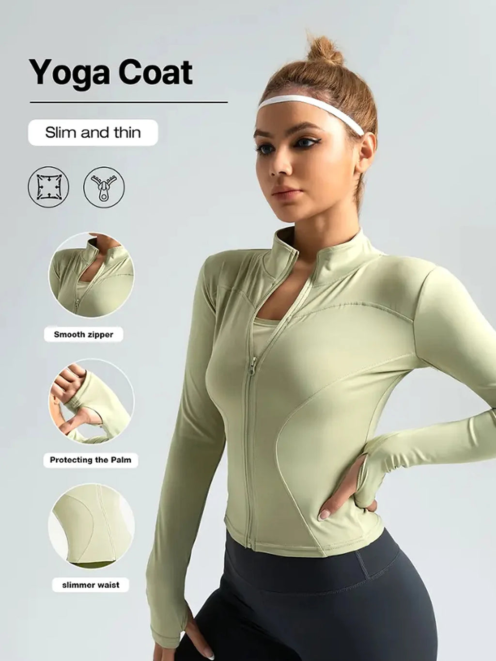Casaco Fitness Slim para Mulher – Casaco Desportivo