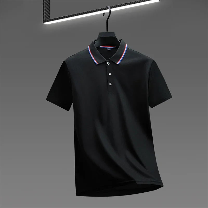 Polo Masculino Casual de Verão, T-Shirt Polo Confortável e Elegante