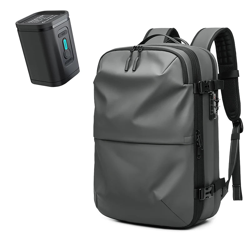 Mochila Masculina de Viagem com Compressão a Vácuo – Portátil 17’’ e Grande Capacidade