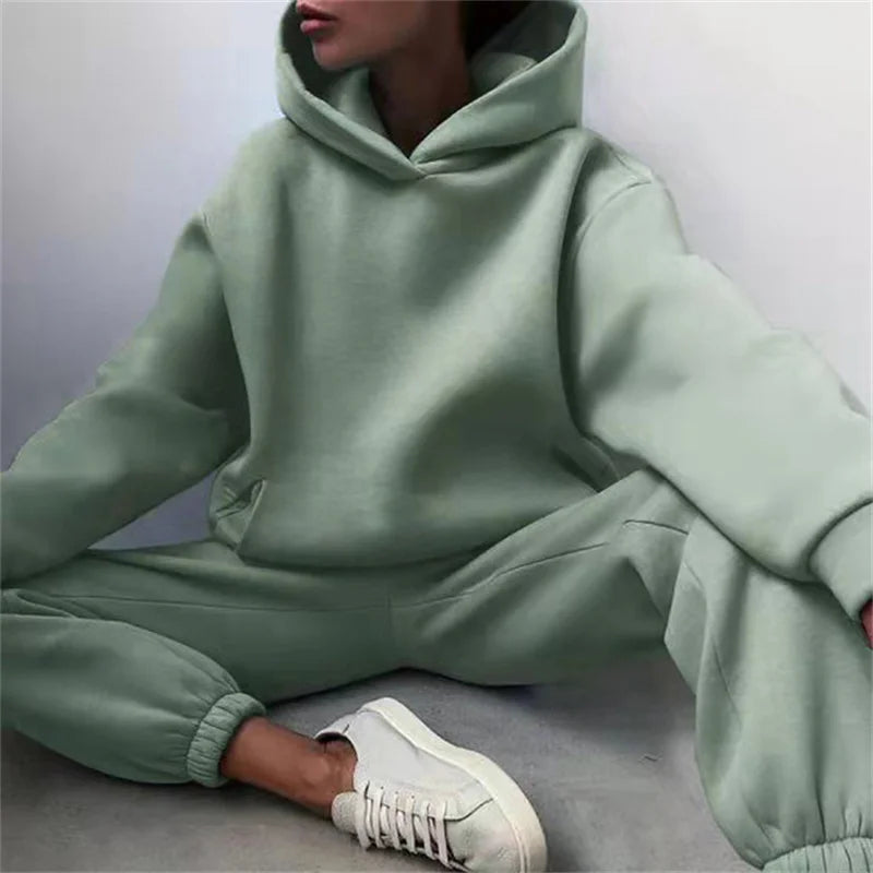 Conjunto Oversized Feminino | Hoodie + Calças Conforto