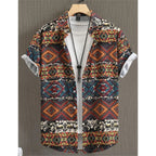 Camisa Havaiana Masculina Cashew Flower – Estilo, Conforto e Personalidade