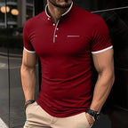 T-Shirt Masculina Gola Mandarim