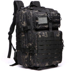 Mochila Tática 25L/50L – Nylon Impermeável para Caminhadas, Viagens e Aventura