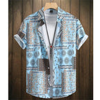Camisa Havaiana Masculina Cashew Flower – Estilo, Conforto e Personalidade