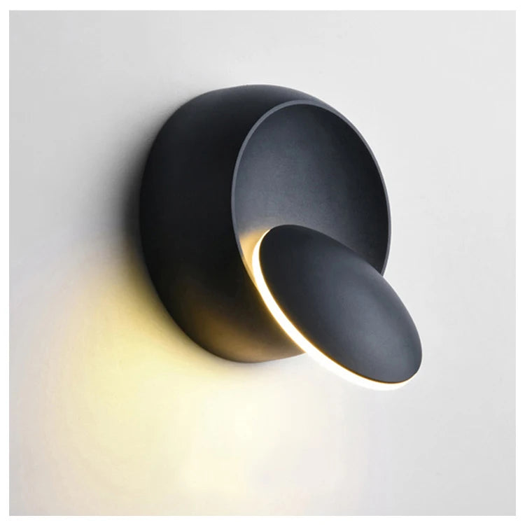 Candeeiro de Parede LED Moderno 5W com Rotação de 350° – Aplique Ajustável para Sala e Quarto