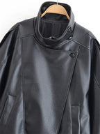 Casaco Biker Oversized para Mulher – Estilo Urbano Moderno