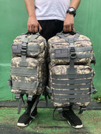 Mochila Tática 25L/50L – Nylon Impermeável para Caminhadas, Viagens e Aventura