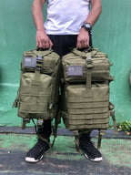 Mochila Tática 25L/50L – Nylon Impermeável para Caminhadas, Viagens e Aventura