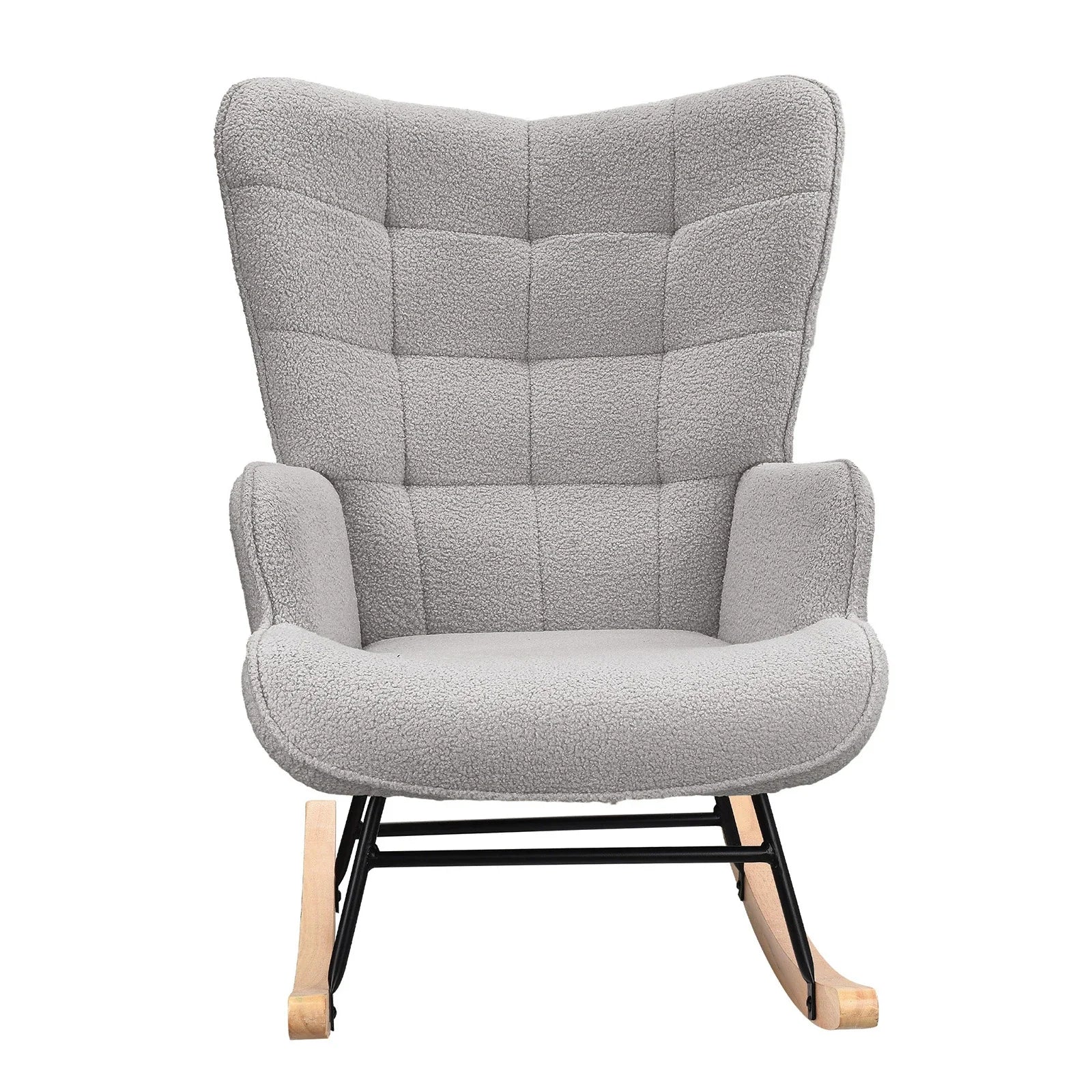 Cadeira de Baloiço – Cadeira de Relaxamento Estofada para Sala, Quarto ou Varanda