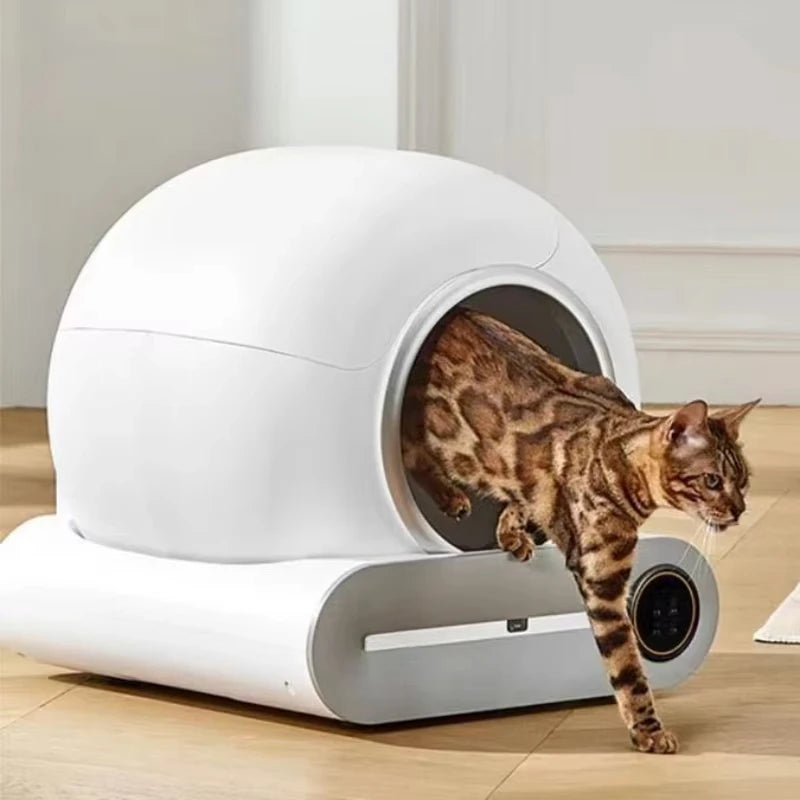 Caixa de Areia Inteligente AutoClean™ para Gatos – Limpeza Automática e Controlo por App