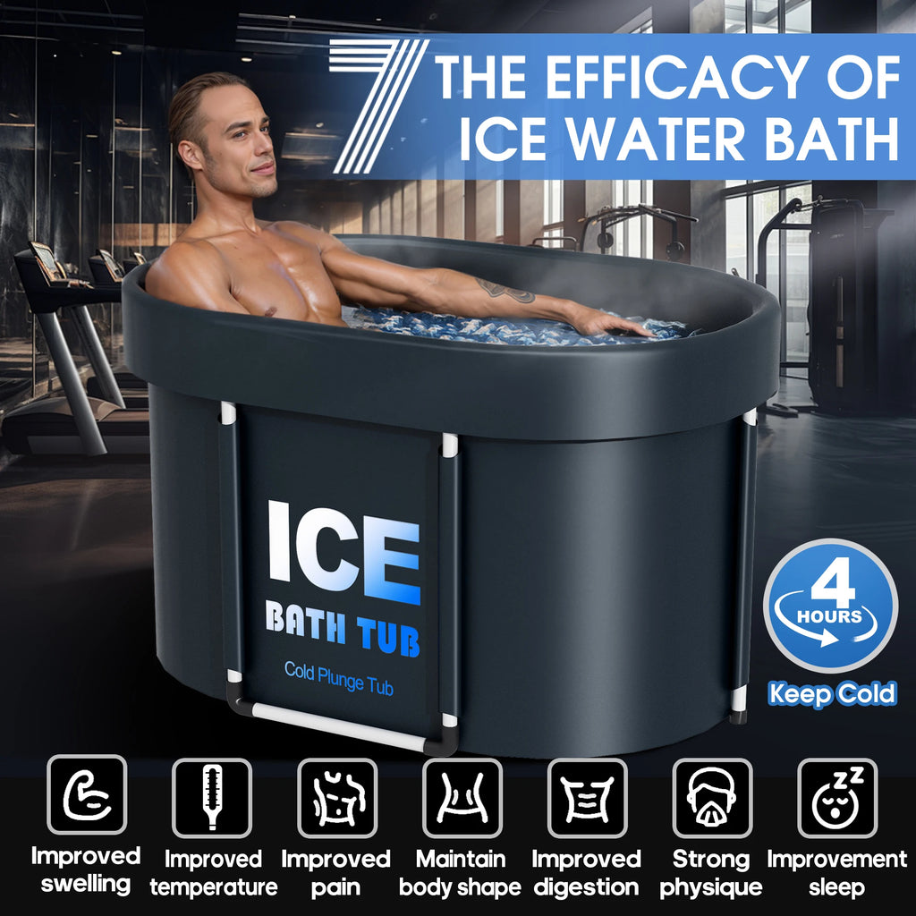 Banheira Portátil para Terapia de Frio e Calor – Recuperação Muscular, Imersão em Gelo e Relaxamento Total