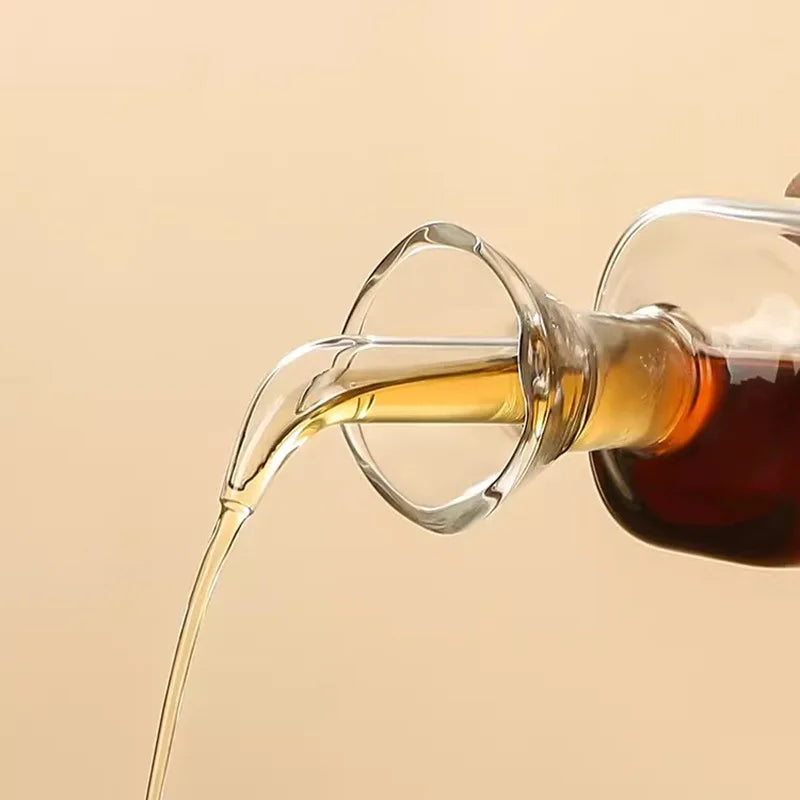 Garrafa de  Azeite em Vidro Alta Qualidade – Antiderrame para Azeite, Vinagre e Molhos