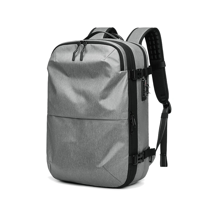 Mochila Masculina de Viagem com Compressão a Vácuo – Portátil 17’’ e Grande Capacidade