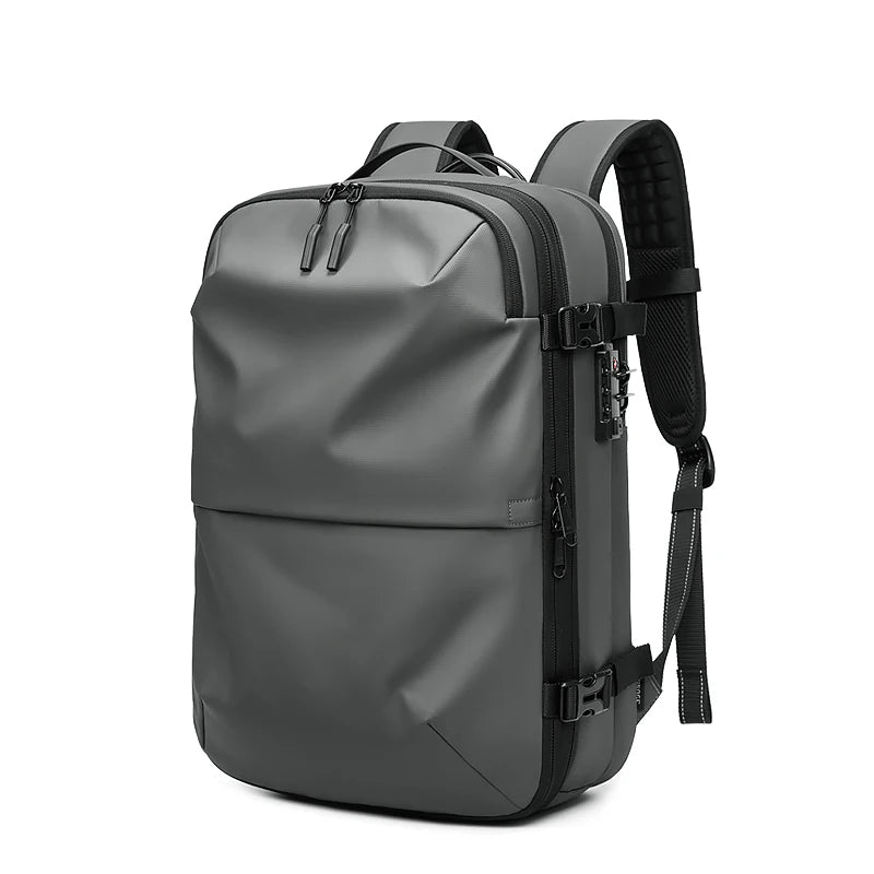Mochila Masculina de Viagem com Compressão a Vácuo – Portátil 17’’ e Grande Capacidade