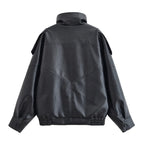 Casaco Biker Oversized para Mulher – Estilo Urbano Moderno