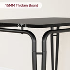 Conjunto de Mesa de Jantar para 2 – Mesa Quadrada com Cadeiras, Ideal para Cozinhas Pequenas e Apartamentos (Rustic Brown)