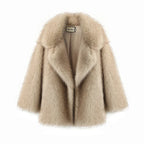 Casaco de Pelo para Mulher – Casaco Elegante de Inverno