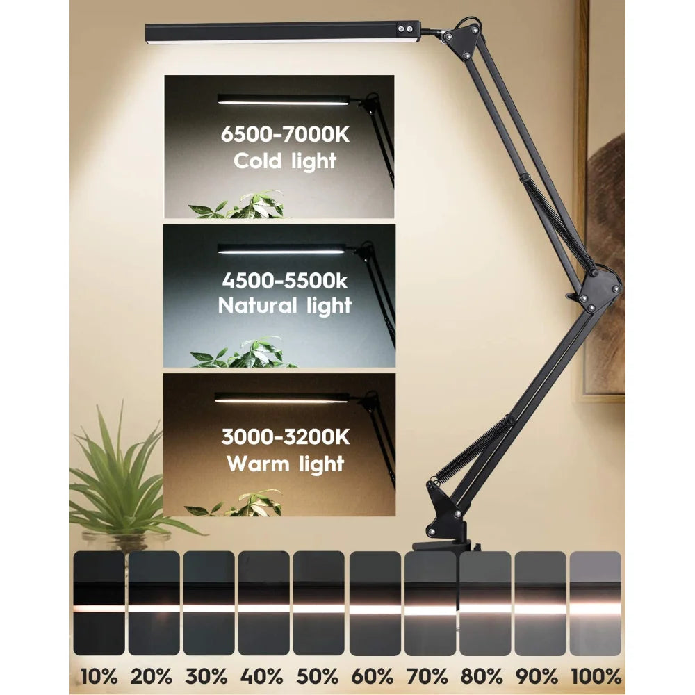 Candeeiro de Secretária LED com Braço Articulado – Regulável