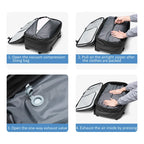 Mochila Masculina de Viagem com Compressão a Vácuo – Portátil 17’’ e Grande Capacidade