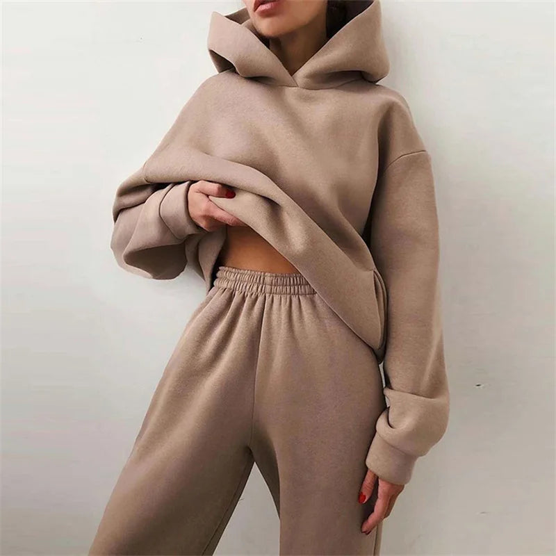 Conjunto Oversized Feminino | Hoodie + Calças Conforto