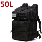 Mochila Tática 25L/50L – Nylon Impermeável para Caminhadas, Viagens e Aventura