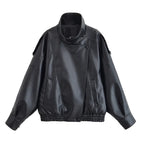 Casaco Biker Oversized para Mulher – Estilo Urbano Moderno