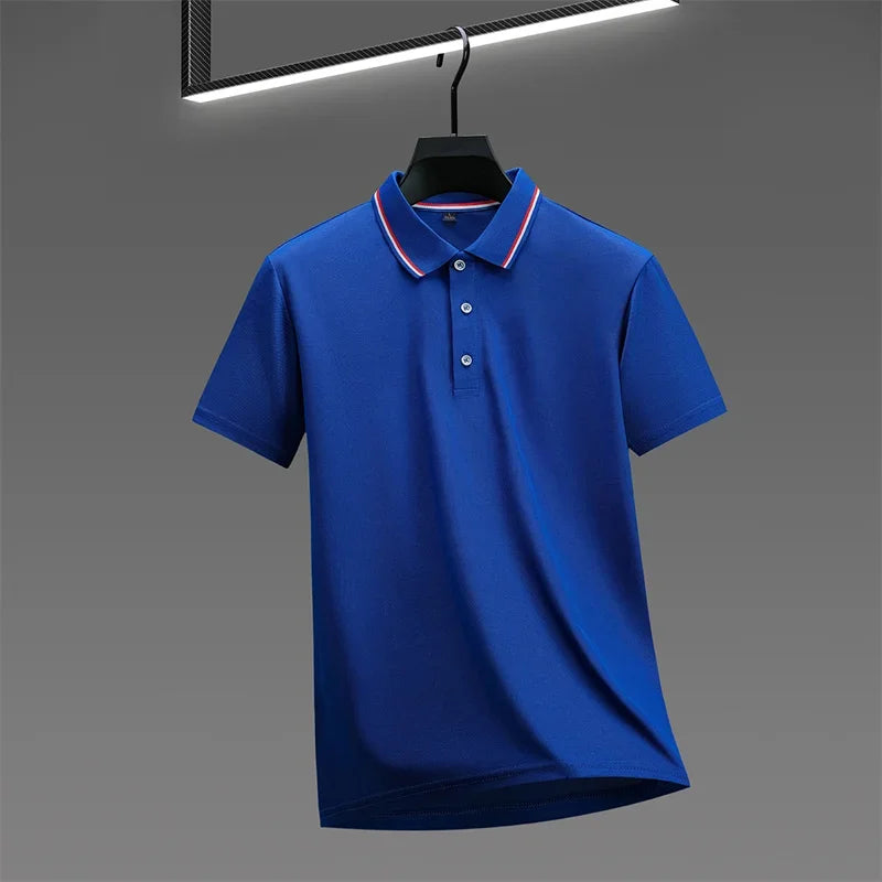 Polo Masculino Casual de Verão, T-Shirt Polo Confortável e Elegante