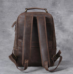 Mochila em Pele Genuína Vintage para Homem