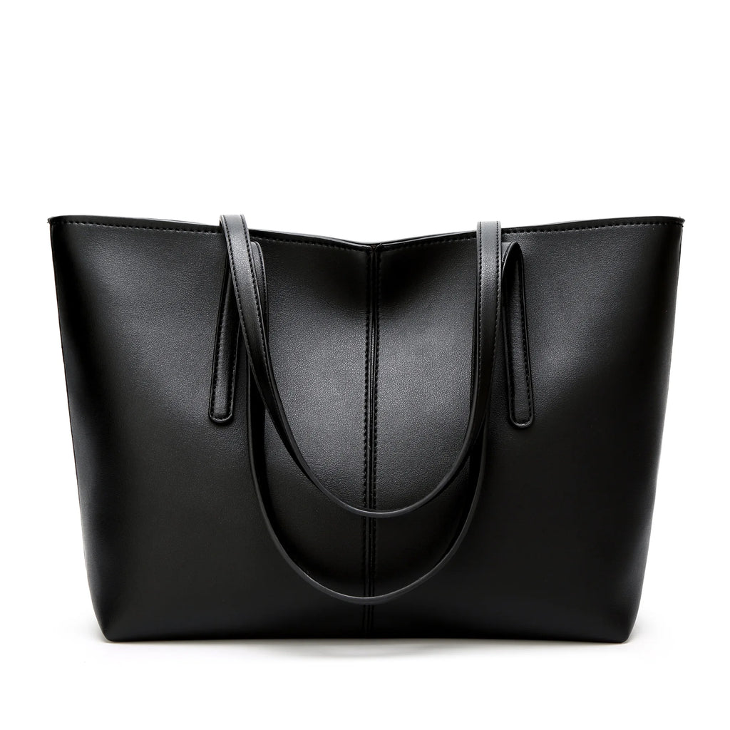 Mala Tote em Couro Natural – Elegância Minimalista para o Dia a Dia