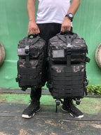 Mochila Tática 25L/50L – Nylon Impermeável para Caminhadas, Viagens e Aventura