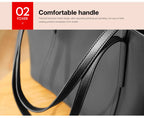 Mala Tote em Couro Natural – Elegância Minimalista para o Dia a Dia