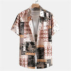 Camisa Havaiana Masculina Cashew Flower – Estilo, Conforto e Personalidade
