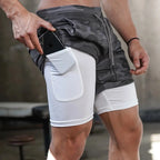 Calções Desportivos 2 em 1 para Homem – Conforto e Performance no Treino