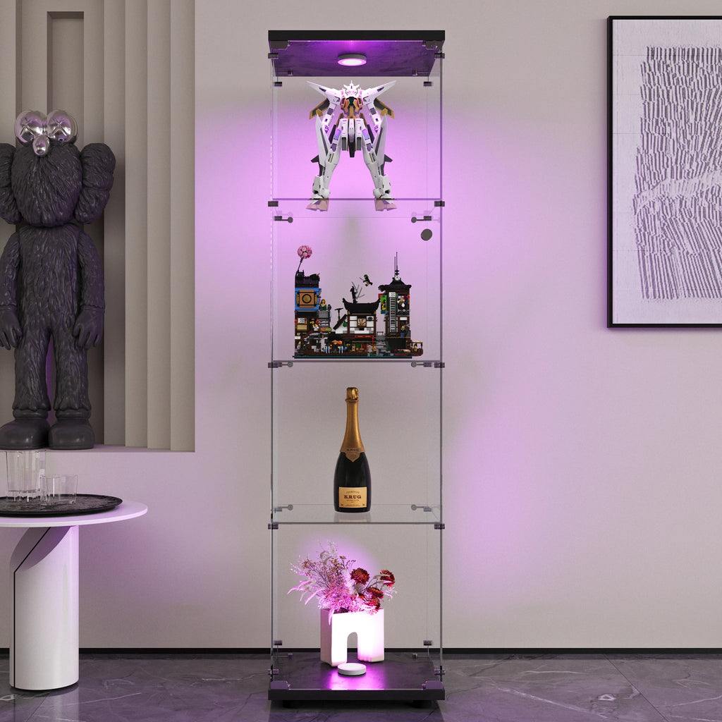 Vitrine de Vidro Moderna com Iluminação LED