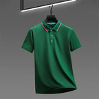 Polo Masculino Casual de Verão, T-Shirt Polo Confortável e Elegante